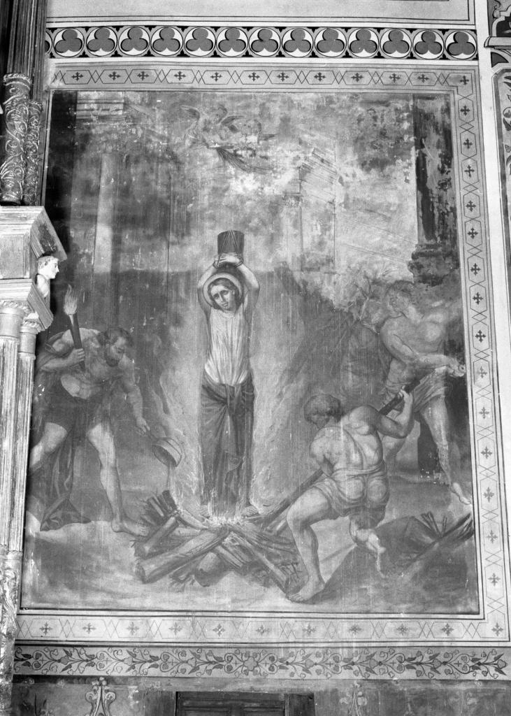 Peinture murale(2) : sainte Eulalie et sainte Julie