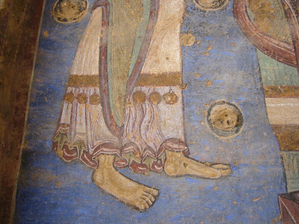 peinture monumentale de l'Annonciation et de la Visitation