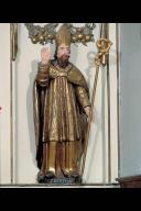 statues (2) (petite-nature, en pendant) : Saint Bertrand de Comminges, Saint Vincent de Saragosse