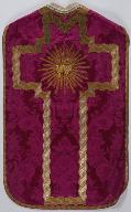 Chasuble violette avec étole et voile de calice