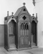 confessionnal, style néo-gothique