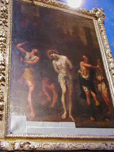 deux tableaux : Jardin des oliviers, Flagellation du Christ