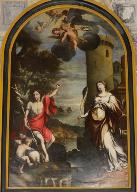 Tableau : saint Jean-Baptiste et sainte Barbe