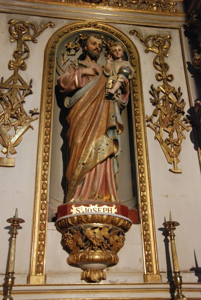 statue saint Joseph et l'Enfant Jésus