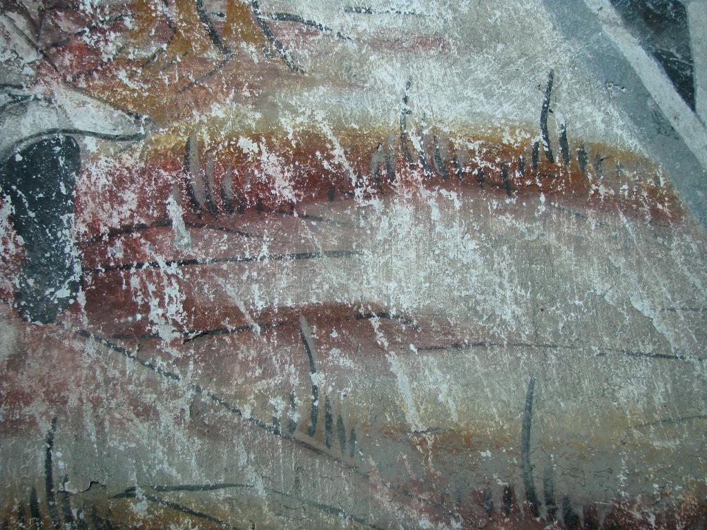 peinture monumentale de la voûte de la nef