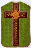 ornement liturgique catholique vert