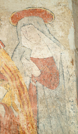 ensemble de deux peintures monumentales ; La Passion et la Résurrection