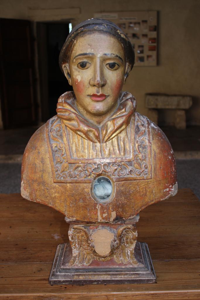bustes-reliquaires de saint Laurent et sainte Agnès