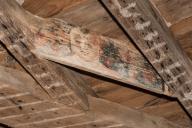 plafond peint du premier étage du château de Pomas: closoir Ib3