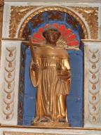 Statue de saint Nicolas de Tolentino (du retable de l'Immaculée Conception)
