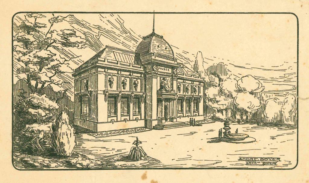 Vue perspective du musée.