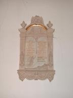 tableau commémoratif des morts de la guerre de 1914-1918