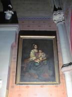 tableau et son cadre : La Vierge au chapelet
