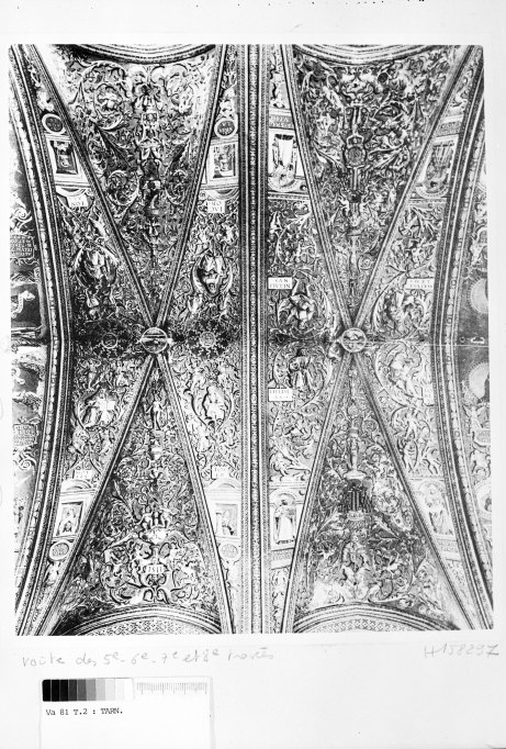 ensemble des peintures monumentales de la voûte et des chapelles