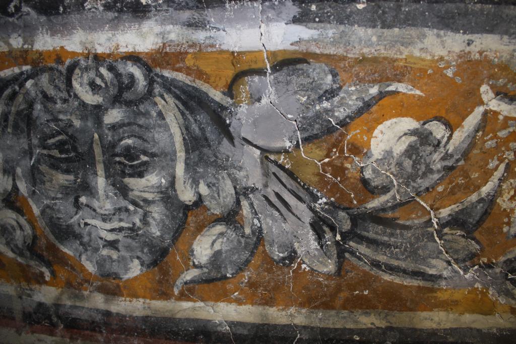 peinture monumentale de la voûte de la nef