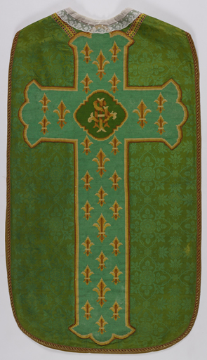 Ornement liturgique catholique vert