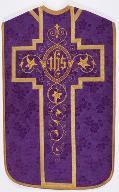 ornement liturgique catholique violet (n° 24)