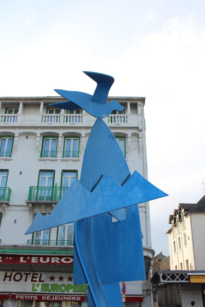 statue : la palombe bleue
