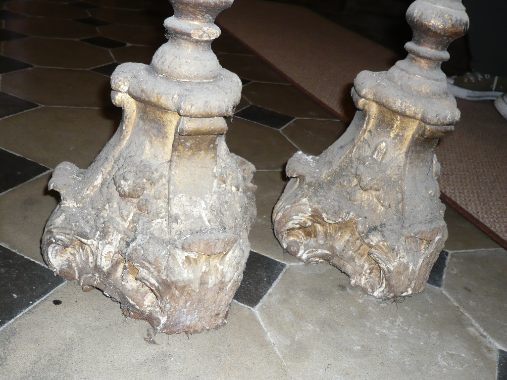 chandeliers du maître-autel du retable du maître-autel