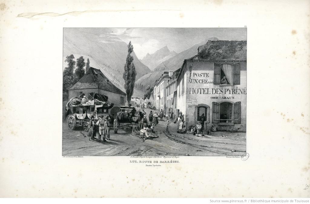 Hôtel des Pyrénées (ancien), actuellement commerce et logements