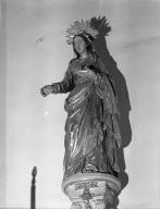 deux statues en pendant : sainte Lucie, saint Ferréol