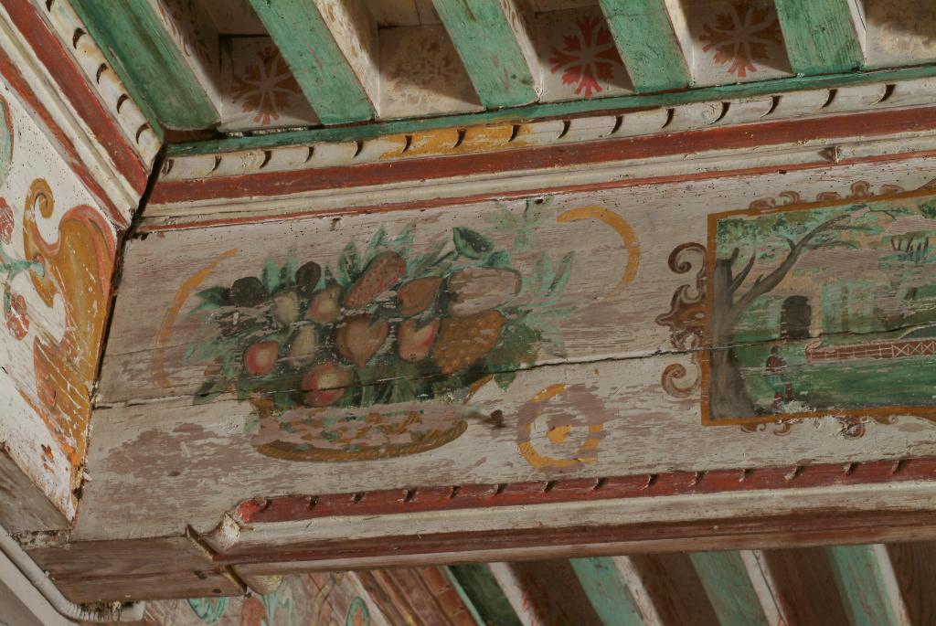 plafond peint du grand salon