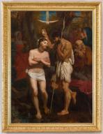 tableau et son cadre : baptême de Jésus