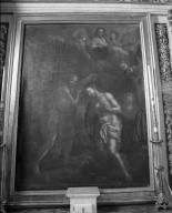 Tableau et son cadre : le Baptême du Christ