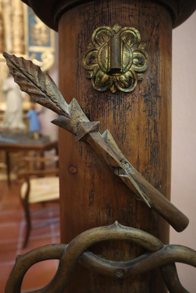Estampe : la sainte Face et sa colonne