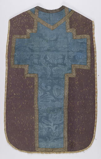 Chasuble violette et bleue