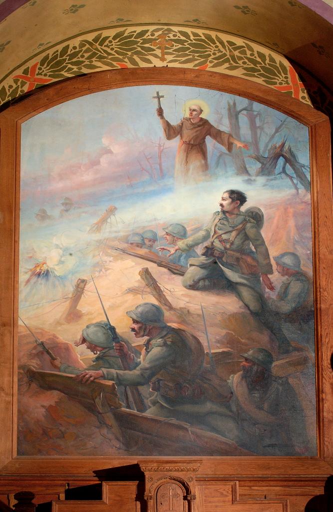 tableaux commémoratifs de la guerre de 1914-1918 (paire de tableaux, toile)