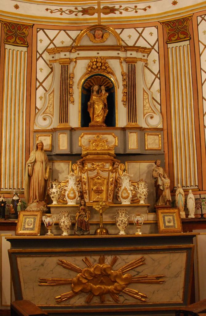 ensemble du maître-autel : retable, autel, tabernacle, thabor