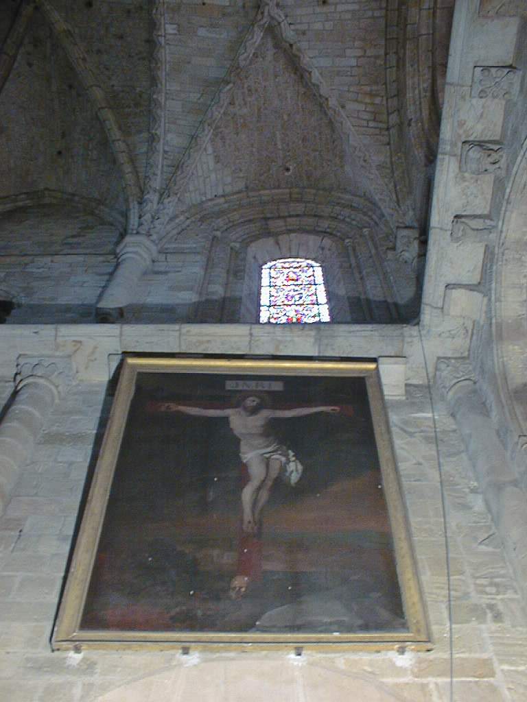 tableau et son cadre : Le Christ en croix