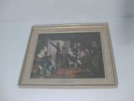 tableau et son cadre : Rouget de Lisle chantant pour la première fois la Marseillaise chez Dietrich, maire de Strasbourg dit La Marseillaise