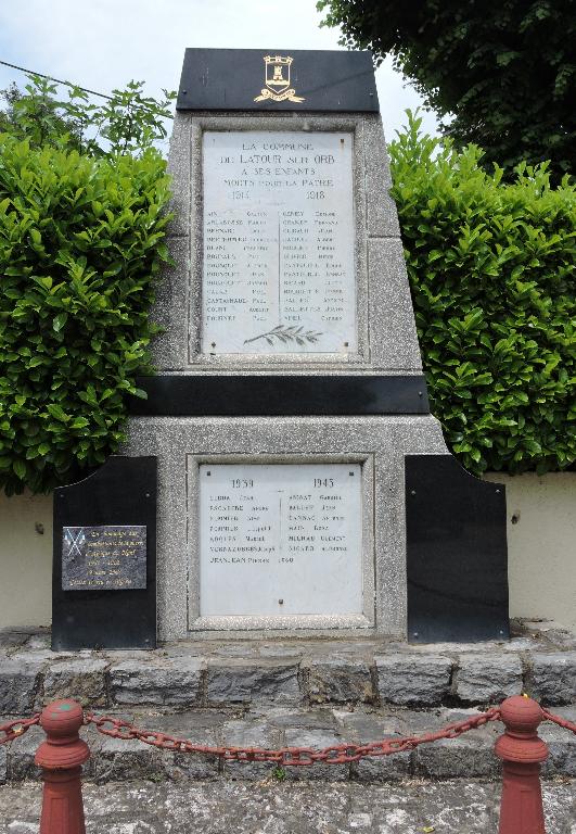 monument aux morts de La Tour-sur-Orb