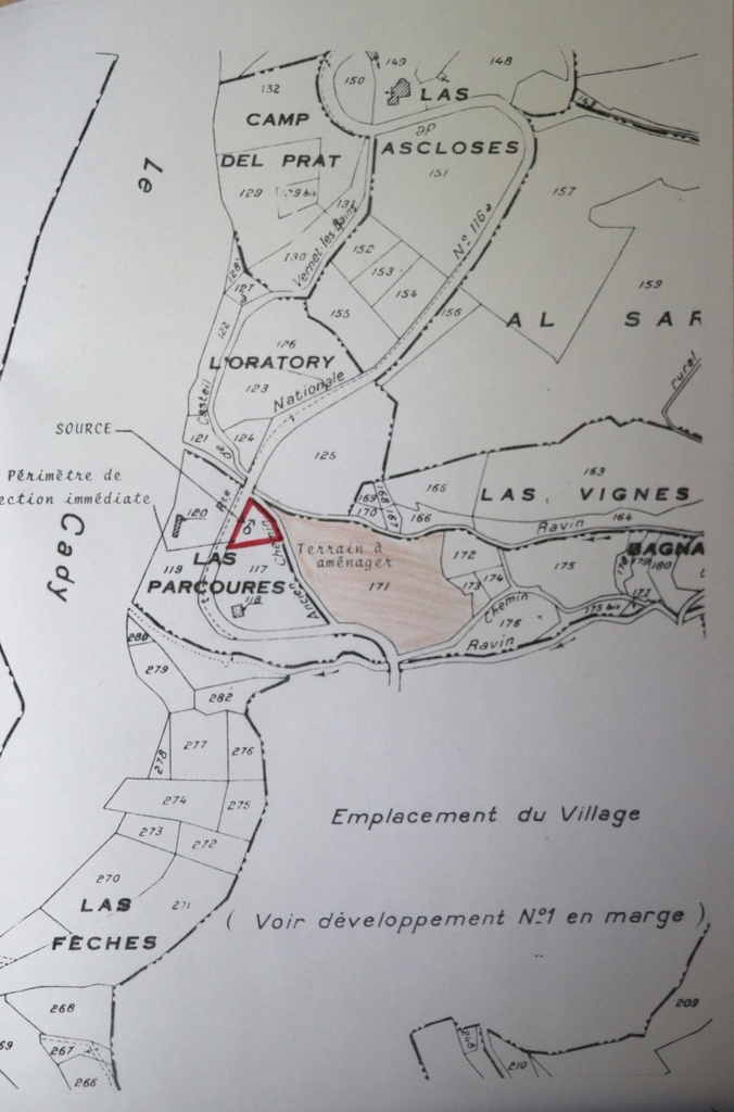 Ensemble des fontaines, sources et lavoir de la commune de Casteil