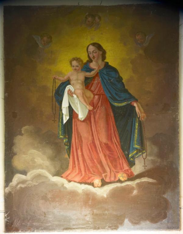 tableau : Vierge à l'Enfant du Rosaire