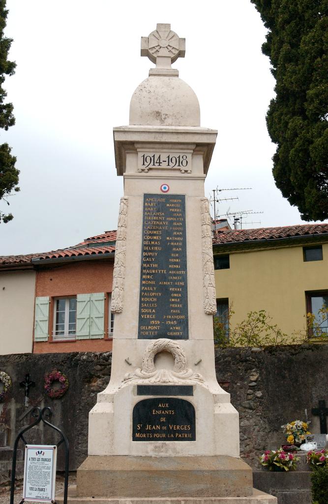 monument aux morts de la guerre de 1914-1918 et de la guerre de 1939-1945