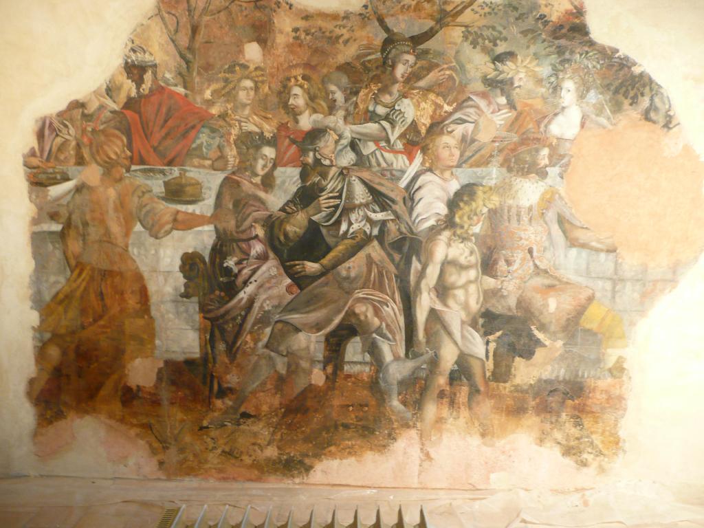 Les peintures murales du studiolo