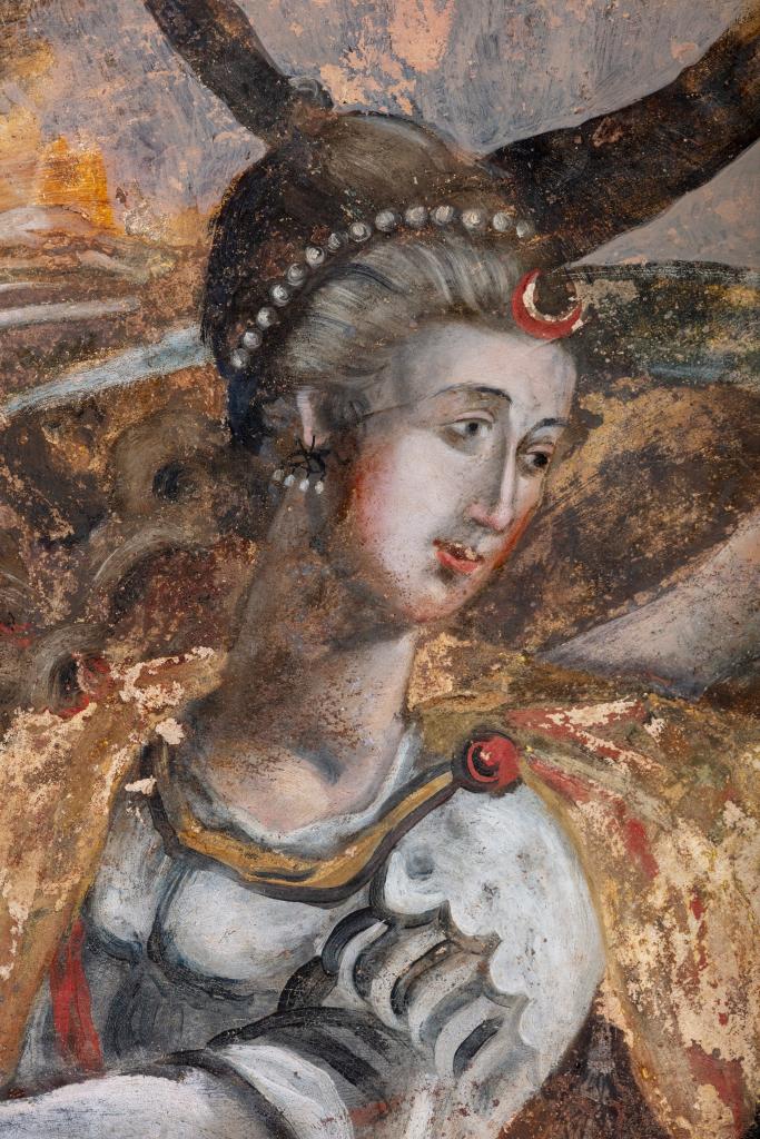 Les peintures murales du studiolo