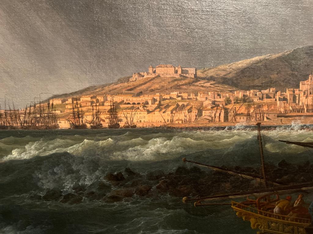 estampe : marine et port de Sète