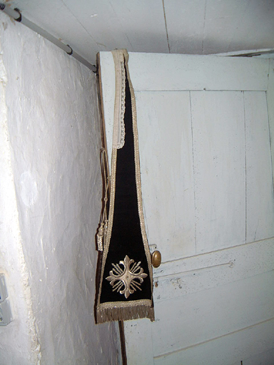 étole de clerc noire