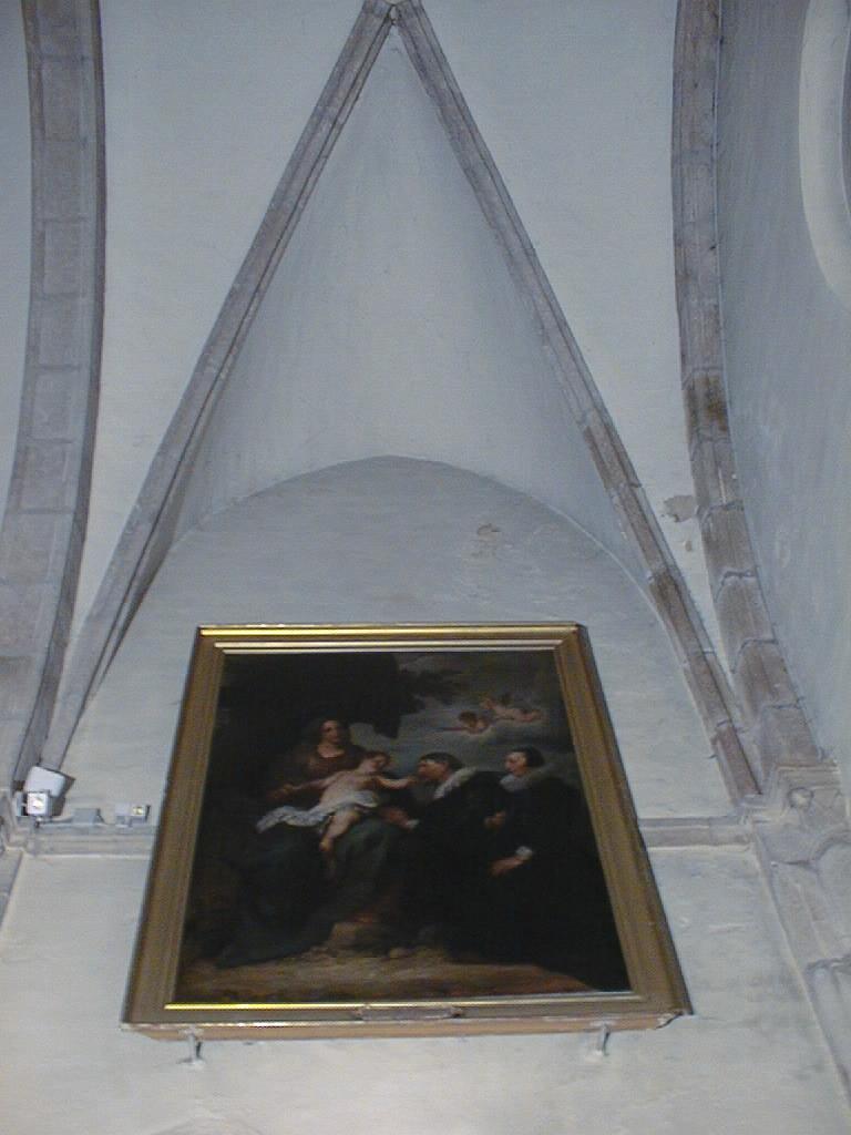 tableau et son cadre : La Vierge aux donateurs
