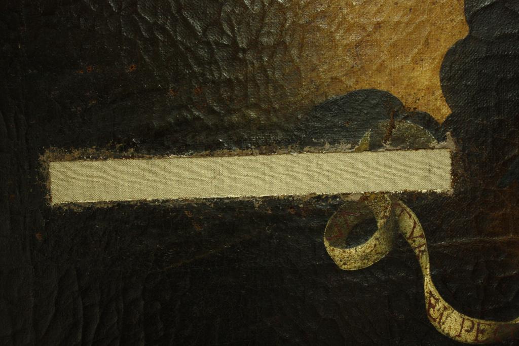 cheminée, avec tableau de Marie Madeleine pénitente