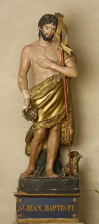 groupe sculpté de saint Jean-Baptiste