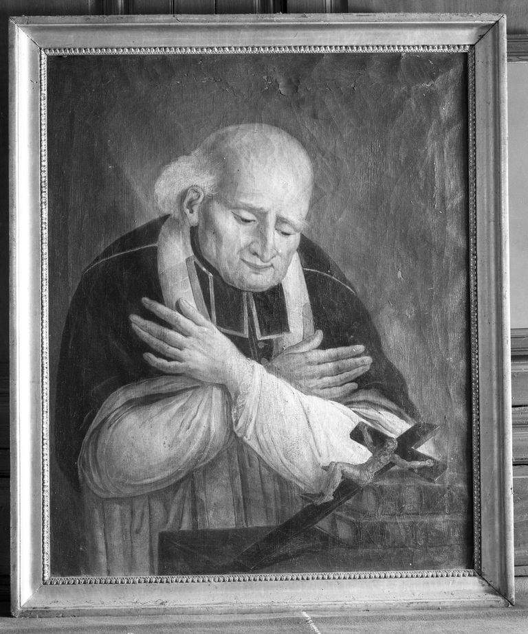 tableau : portrait d'un ecclésiastique