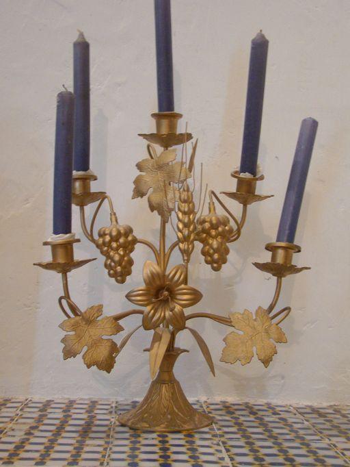 paire de chandeliers à branches d'église