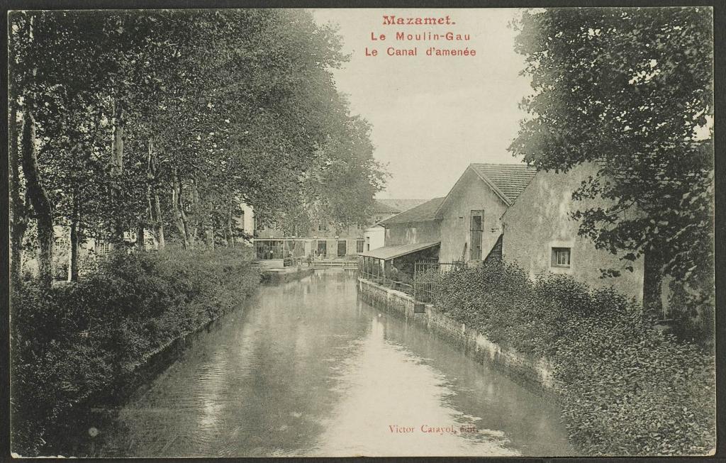 moulin à blé, puis usine textile (filature, puis fabrique de draps) dite du Moulin Gau