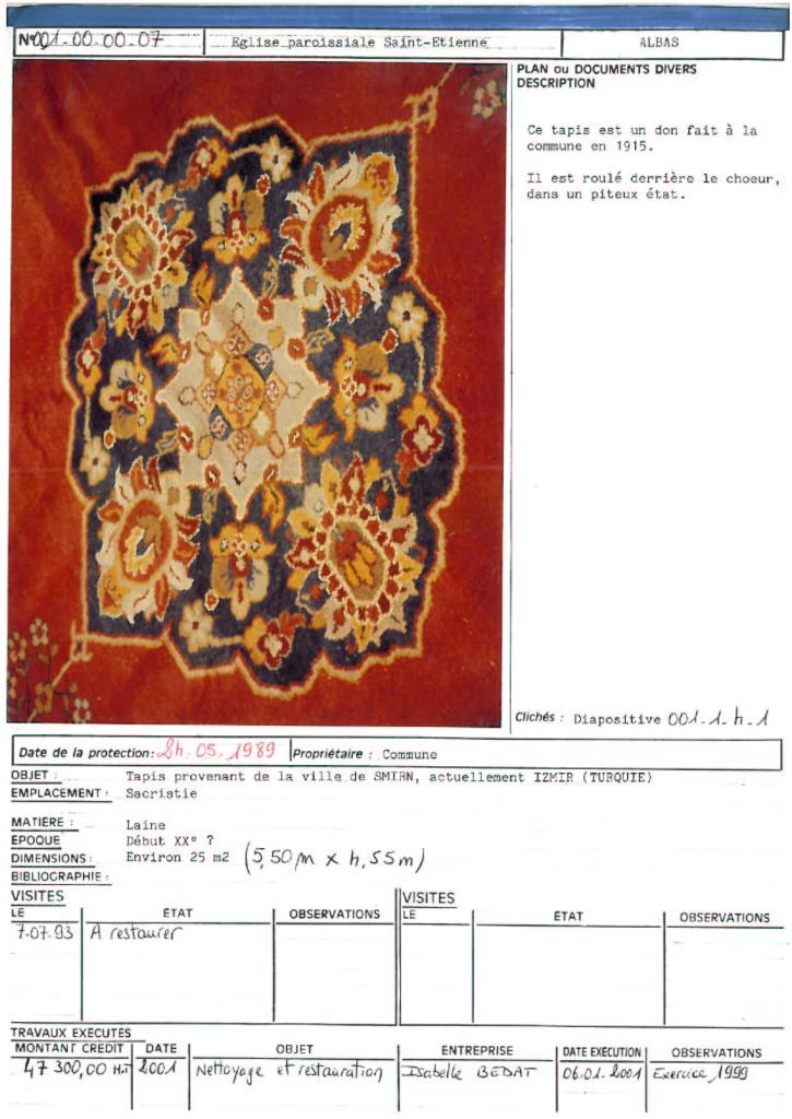 tapis d'autel