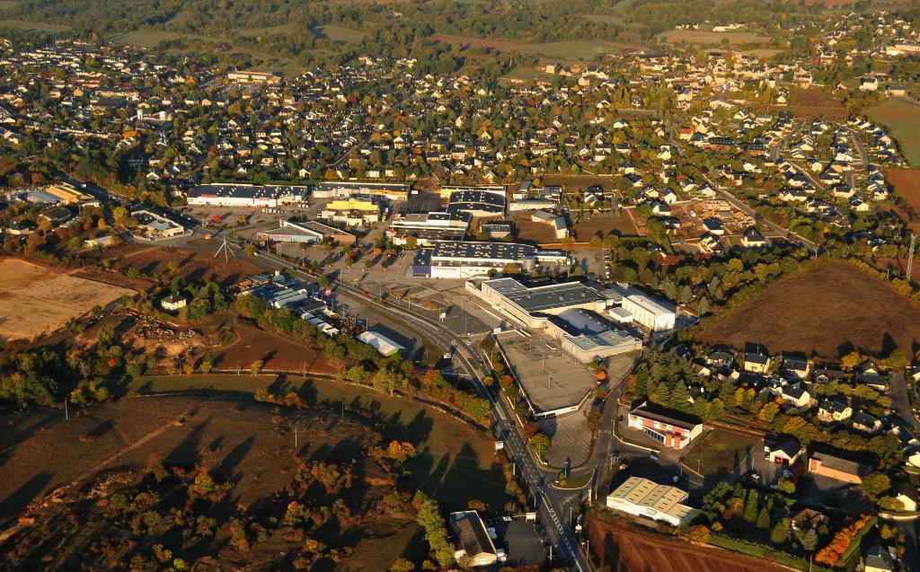 présentation de l'aire d'étude : Rodez et son agglomération au 20e